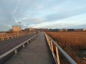 Long cycle bridge, IJburg, Amsterdam